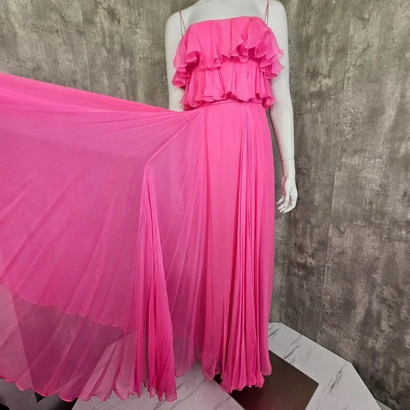 Vintage 70s May Co Pink Chiffon Ruffle Maxi Dress NWT Barbiecore Prom Gown  Disco is available for purchase on au PAY Market - Imported Goods Online  Store Co.Ltd. | au PAY Market -